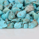 100g Natural Turquoise Stone Jewelry Degaussing Flowerpot Fish Tank Decor