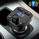 Handsfree Call Car Charger Wireless Bluetooth FM Transmitter Receiver Radio W7J6