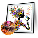 Butterfly Beauty Lady 5D Drill Diamond DIY Painting Craft Home Decor A