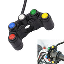 Aluminum 5 button Motorcycle switch waterproof 22mm Handlebar Fog Lights Switch