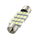2 White Dome 16 LED 3528 SMD Interior Bulb Light 36mm K2Q8