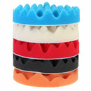 5Pcs 6" Sponge Buffer Waffle Polishing Foam Buffing Pads Set For Car Polish W3M8