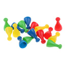 Pack of 16 Plastic Chess Pawn Pieces Board Card Game Halma Parts Accessories