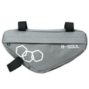 Waterproof Mountain Bike Triangle Bag Bicycle Frame Front Tube Bags (Grey)