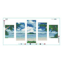 Seaside 5D DIY Full Drill Diamond Painting Craft 5-pictures Combination Kit