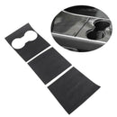 3Pcs/Set Carbon Fiber Style Center Console Water Cup Holder Decoration Cove U5C7