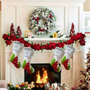 Large Christmas Stocking Santa Claus Sock Gift Holder Christmas Tree Decora
