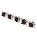 5pcs Support Panel XLR Metal Panel Mounting Connector Adapter 3 Pin
