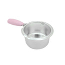 Kitchen Chocolate Fondue /Cheese Melting Pot Heater Small Aluminum Pot Pink