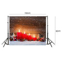 Christmas Background Cloth Snows Santa Claus Fabric Decor Photographic Backdrops