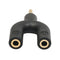 Headset Adapter Kit U Shape 3.5mm Y Splitter for Audio Headphone and MIC blaF1I7