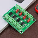 PC817 4 Channel Optocoupler Isolated Board Voltage Converter Adapter Module