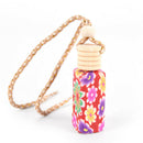 Printed Hanging Car Air Freshener Perfume Diffuser Fragrance Bottle Random Color