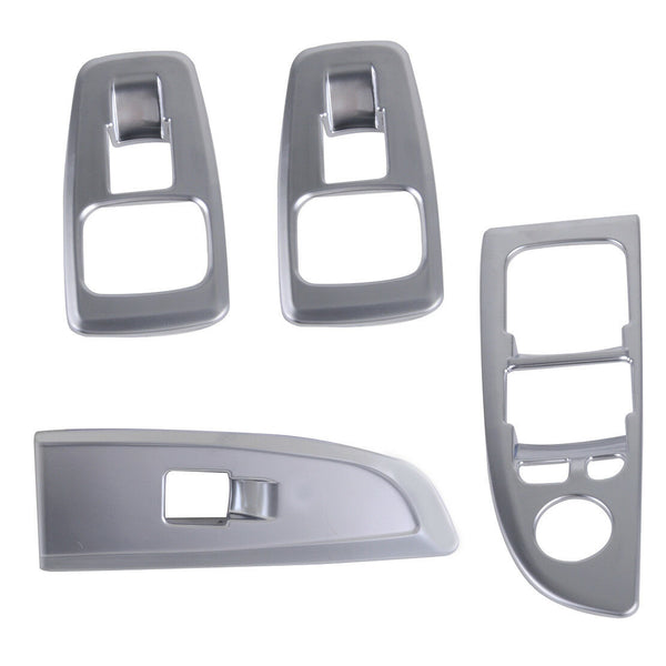 4x Interior Door Window Lift Switch Button Cover Trim fit for BMW 7 Series 16-17