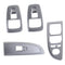 4x Interior Door Window Lift Switch Button Cover Trim fit for BMW 7 Series 16-17