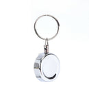 Heavy Duty Retractable Key Reel  Recoil Cord Key Ring Pull Chain Belt Clip N_