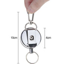1*Anti-lost Retractable Metal High Elastic Telescopic Wire Rope Keyring Keychain