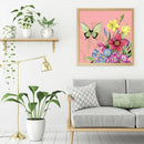 5D DIY Diamond Painting Flower Butterfly Full Round Embroidery Kit (LG125)