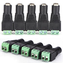 5 DC 12V pressure line type power plug adapter connection for led strip light %o