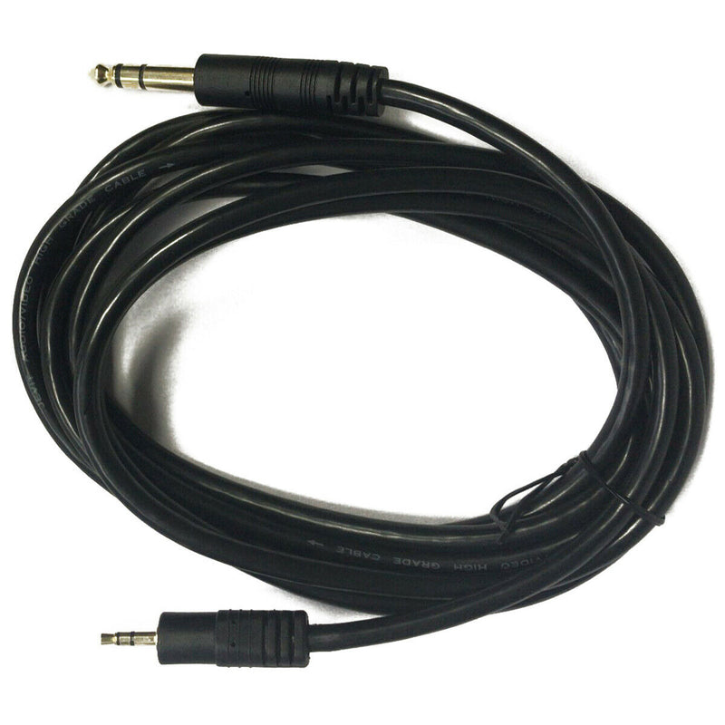 3.5mm Male to 1/4inch 6.35mm Stereo Male Plug Adapter Cable Mic Aux Cable-2 G9L7