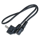 0.6m IEC 320 C13 to EU AC power cable cord 2 pin round EU plug power cable  BX