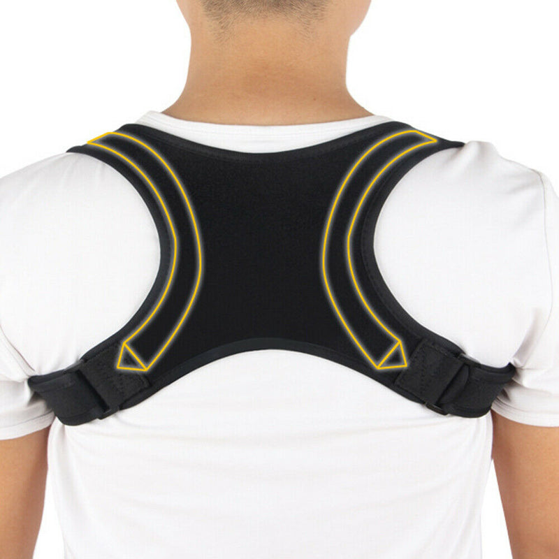 Back Posture Correction Brace Adjustable Clavicle Spine Shoulder Corrector Belt