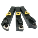 3PCS 5/8 inch Lathe Excircle Indexable Carbide Turning Tool Holder Set with
