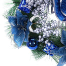 Christmas Wreath Pine Needles Christmas Decoration For Home Party, Blue 30C