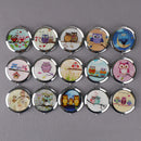 Women makeup compact pocket owl mirrors portable double-side folding mirror 3C