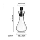 Glass Cruet Olive Oil Dispenser Bottles Gravy Boats Pourer Spout Decanter O X5T8