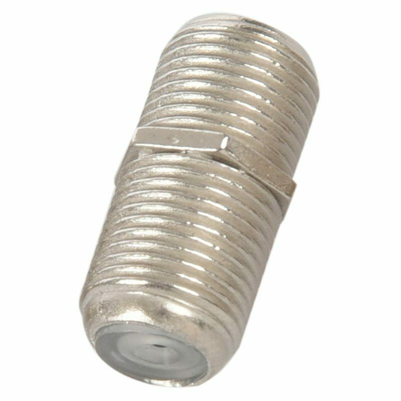 3 x F TO F CONNECTORS, JOINERS, COUPLERS FOR MALE F PLUG + PLUGS X3 C2I9