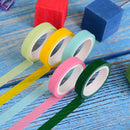 10x/box rainbow solid color sticky paper tape adhesive printing diy AL LU3C