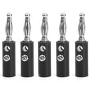 4mm Insulated Banana Plugs Jack Connectors Terminal New 5pcs Red+5pcs Black