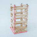 Pet Rabbit Feeder Rack, Wooden Hay Feeder Grass Shelf, Hay Food Holder Container