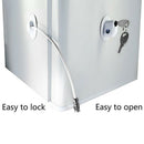 Refrigerator Door Lock with 2 Keys for Fridge Lock Security for Child SafetyN3K8