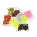 50pcs 50mm Soft Lures Artificial Loach Fishing Bait Swimbait Worm Tackle