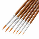 7pcs Acrylic Painting Students Detail Liner Gift Nail Paint Brush Set Gouache