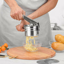 Stainless Steel Potato Ricer, Potato Masher with 3 Interchangeable Discs for