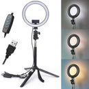 10" Dimmable 5500K LED Ring Light Kit + Tripod for Phone Camera Selfie   sp
