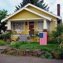Garden Flag Stand Holder Easy To Install Strong And Sturdy Wrought Iron Pol