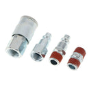 4pcs Universal Quick Release Coupler Set 1/4" Air Hose Connector Fitting NPT