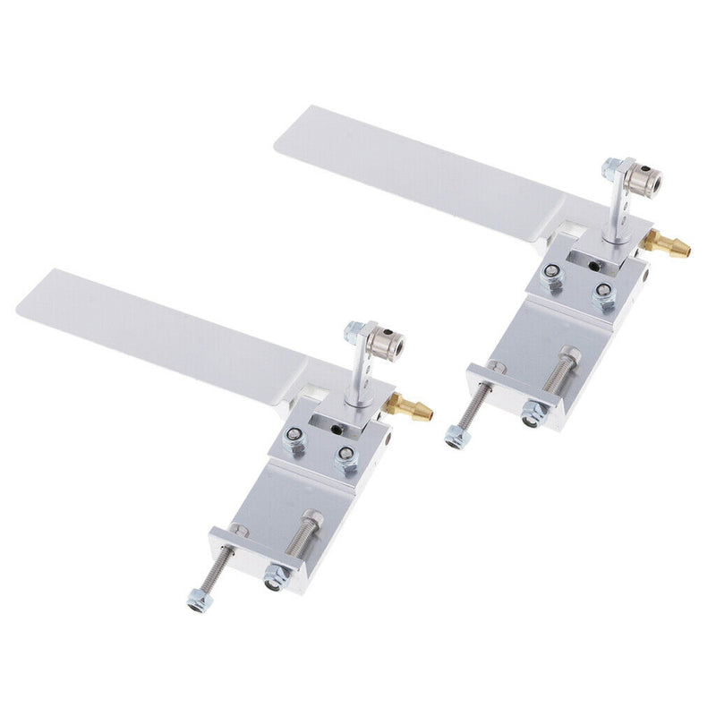 2x 95mm Alloy RC Boat Water Rudder Absorbing Steering Rudder for RC Boats CNC