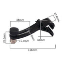 Drum Microphone Clips, 3Pcs Adjustable Plastic Shockproof Drum Rim Clamp