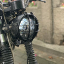Universal Motorcycle CNC 5.75" Headlight Grill Cover Black, CNC