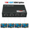 1 in 4 out Full HD HDMI Splitter 1X4 4 Port Hub Repeater Amplifier v1.4  GIJ