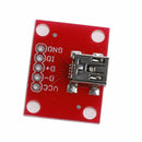 Mini Usb Adapter Plate Breakout Board For Usb Mini-B Extension Module