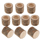 10x Tree Stump Candle Holder Tealight Candle Stand Candlestick Wedding Decor