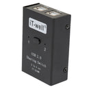 USB 2.0 Manual Sharing Switch KVM Selector 4 Port HUB For PC Scanner Printer