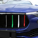 3Pcs Car Front Grille Inserts Decor Trim Strips Cover for Maserati Levante