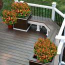 8Pcs Artificial Flowers Outdoor Uv Resistant Plants, 8 Branches Faux Plasti